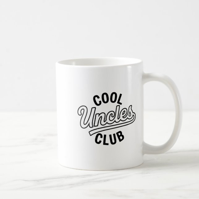 Caneca De Café Cool Uncles Club Uncle Ever Funny Cket Fathers Day (Direita)