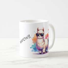 Caneca De Café Cooles Llama mit Sonnenbrille