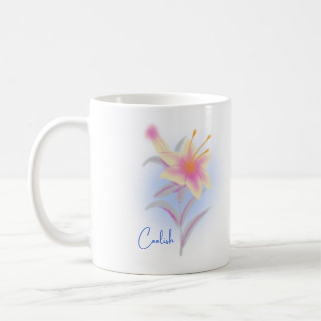 Caneca De Café Coolish Lily Bloom (Esquerda)