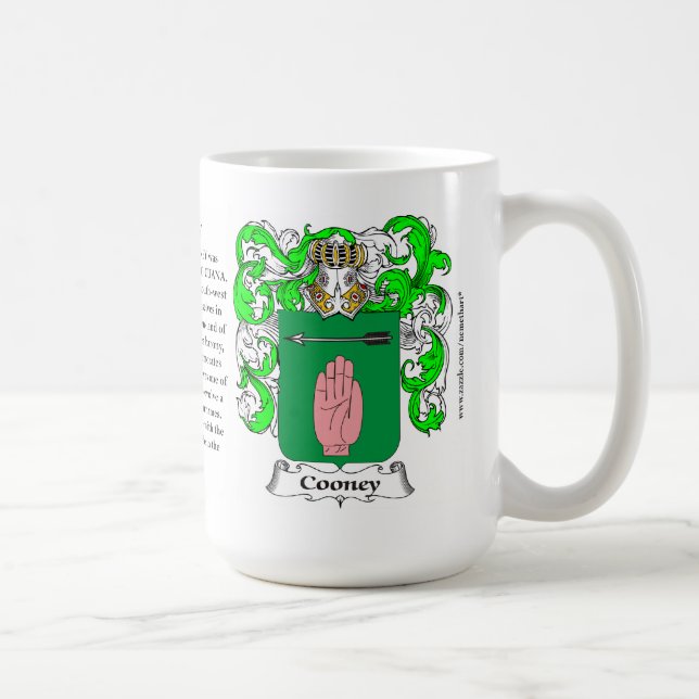 Caneca De Café Cooney, a origem, o significado e a crista (Direita)