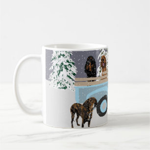 Caneca De Café Coonhounds in a Truck