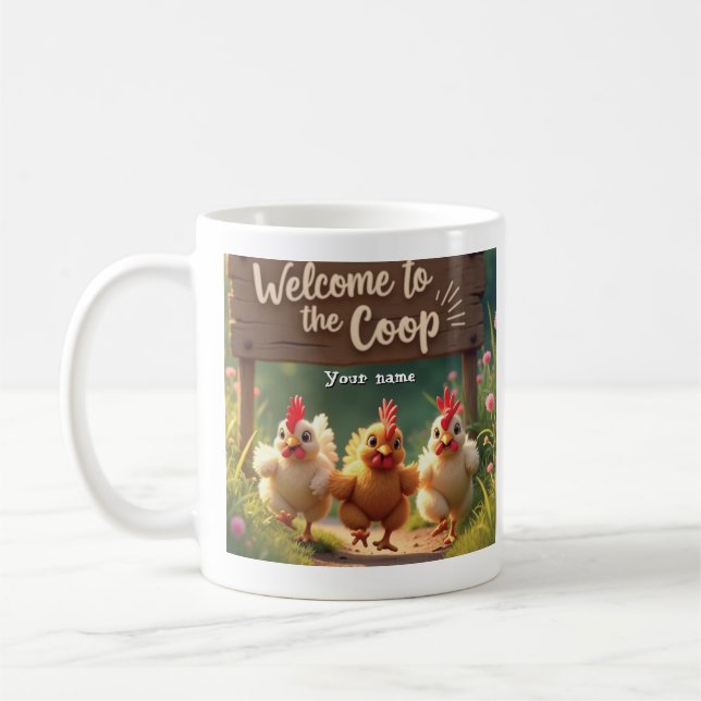 Caneca De Café Coop Coop Mug Personalizado - Bem-vindo à Coo (Esquerda)