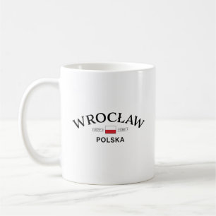 Caneca De Café Coordenadas Polonesas Wroclaw Polska (Polônia)