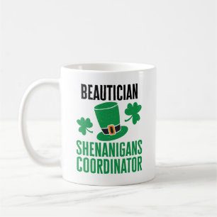 Caneca De Café Coordenador de Beauticista Shenanigans