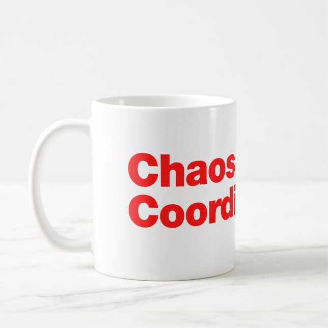 Caneca De Café coordenador de caos (Esquerda)