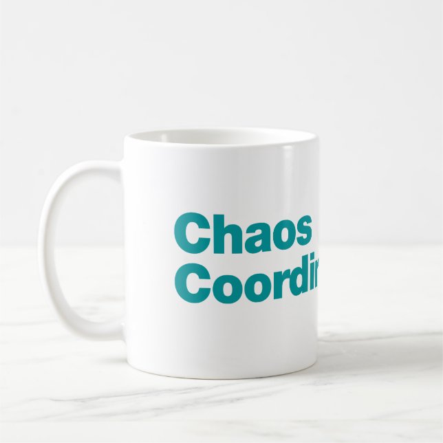 Caneca De Café Coordenador de caos (Esquerda)