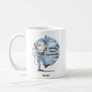 Caneca De Café Coordenador de Caos na Vida de Laboratório