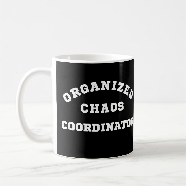 Caneca De Café Coordenador de Caos Organizado (Esquerda)