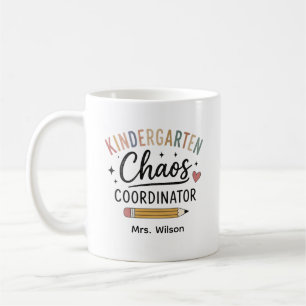 Caneca De Café Coordenador de Caos Personalizado para Jardim de I