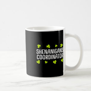 Caneca De Café Coordenador de Travessuras Dia de São Patrício Ver