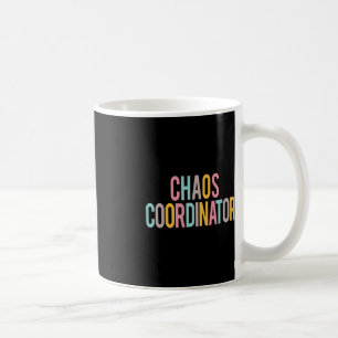 Caneca De Café Coordenador do Caos - Apreciação Colorida Dia De V