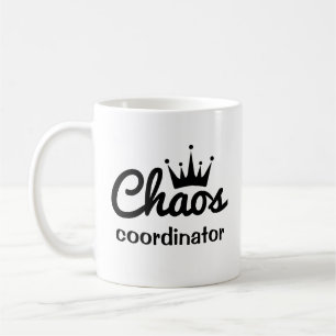 Caneca De Café Coordenador do Caos Engraçado Mug que ama café