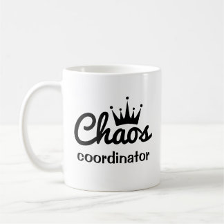 Caneca De Café Coordenador do Caos Engraçado Mug que ama café