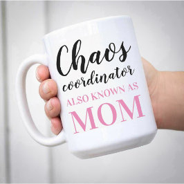 Caneca De Café Coordenador do Caos também conhecido como Mãe Engr