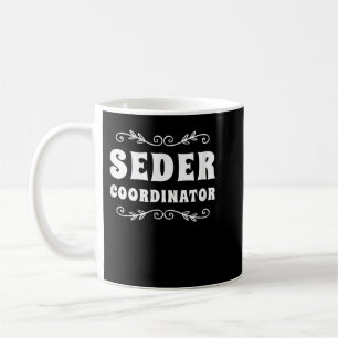 Caneca De Café Coordenador do Seder Jewish Funny Passover Líder