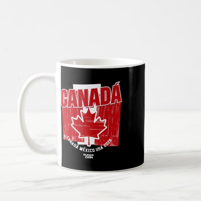 Caneca De Café Copa do Mundo de Fã de Futebol do Canadá 2026 (Esquerda)