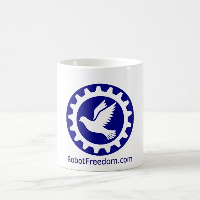 Caneca De Café Copa RobotFreedom.com (Centro)