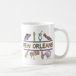 Caneca De Café Cópia dos Novo-Orleans-ÍCONES