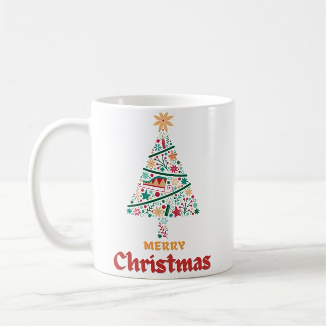 Caneca De Café Copo Árvore de Natal (Esquerda)