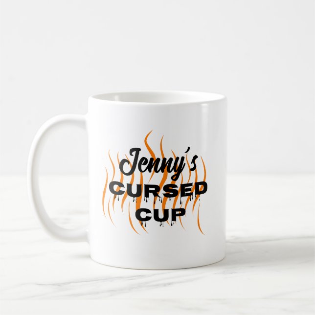 Caneca De Café Copo Assombrado Divertido de Halloween (Esquerda)