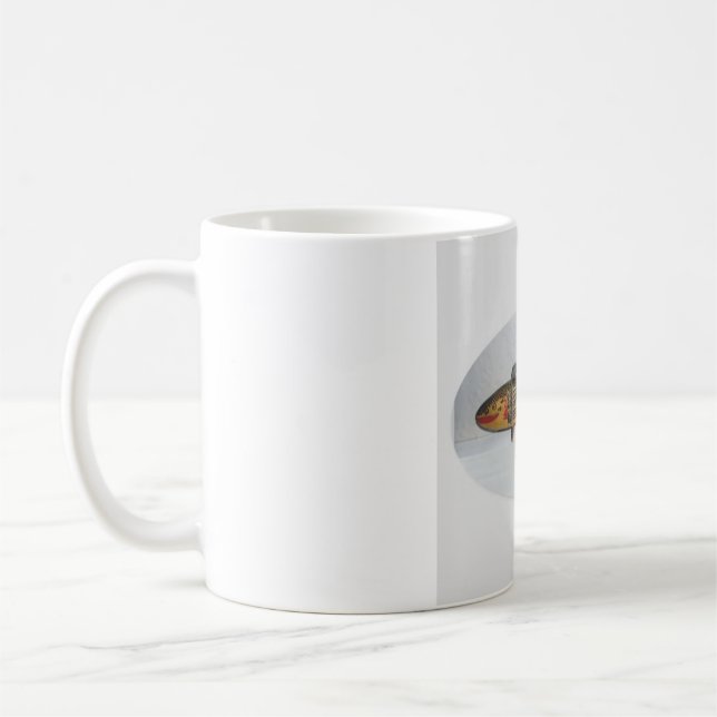 Caneca De Café Copo com desenho de peixe cômico (Esquerda)
