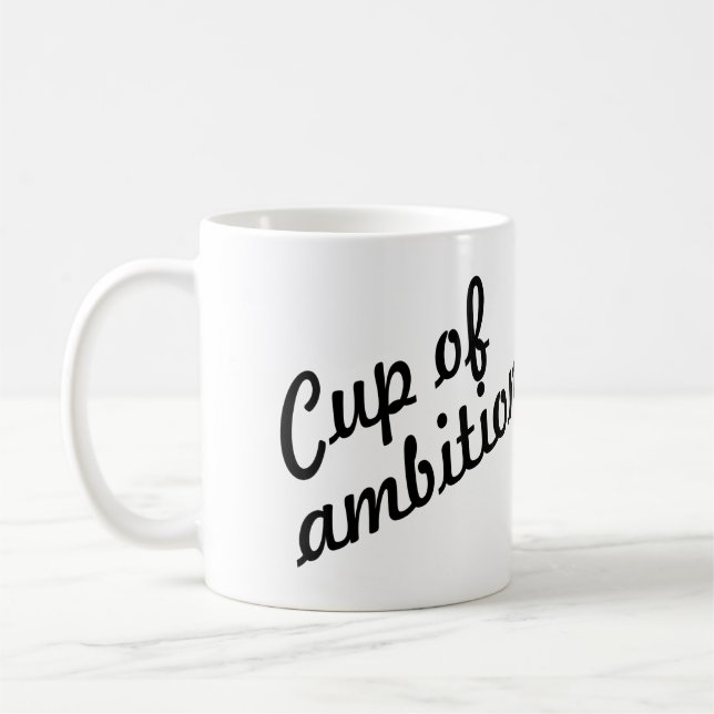 CANECA DE CAFÉ COPO DA AMBIÇÃO 9-5, CUSOMTIZABLE (Esquerda)