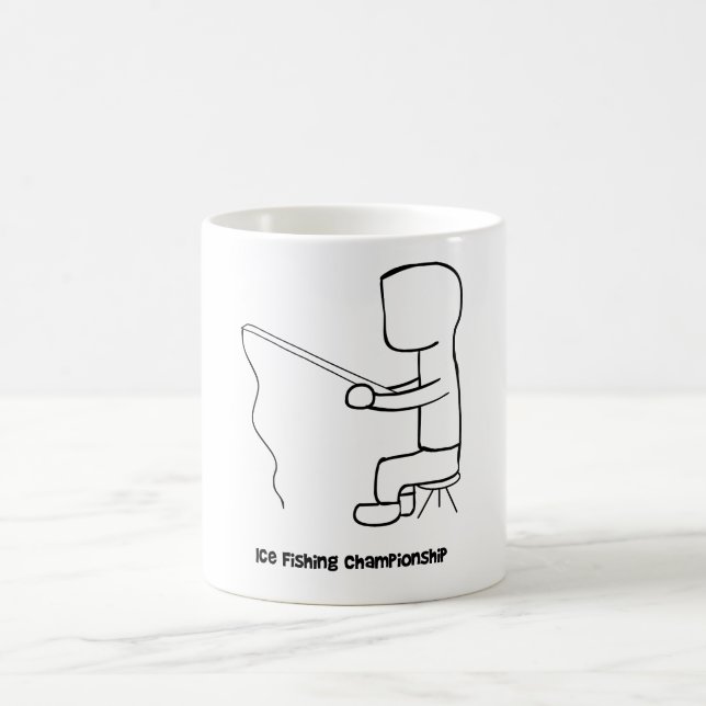 Caneca De Café Copo da caneca/café do campeonato da pesca do gelo (Centro)