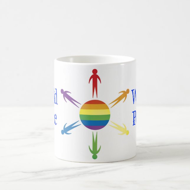Caneca De Café Copo da paz de mundo (Centro)