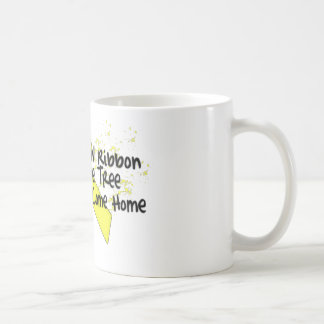 Caneca De Café Copo de café amarelo da fita