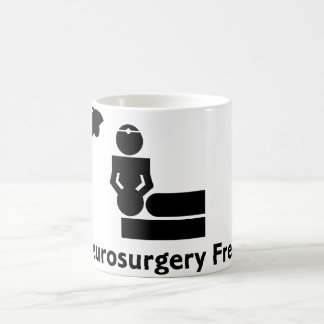 Caneca De Café Copo de café arrepiante da neurocirurgia (branco)