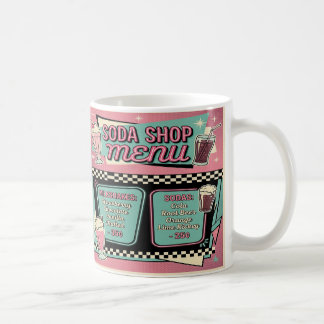 Caneca De Café Copo de Café com Menu de Loja de Refrigerante Anti
