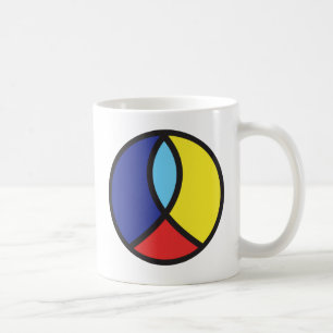 Caneca De Café Copo de café cristão do sinal de paz