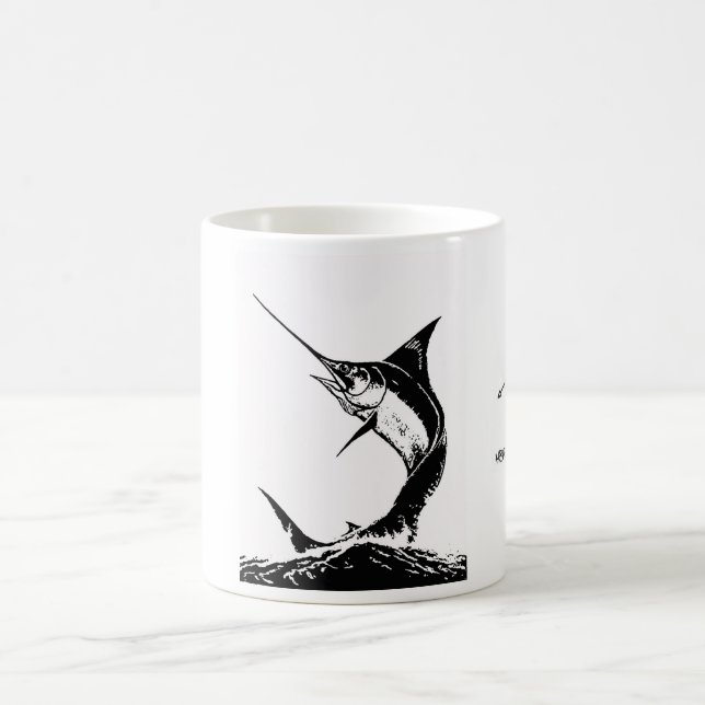 Caneca De Café Copo de café da pesca do espadim (Centro)