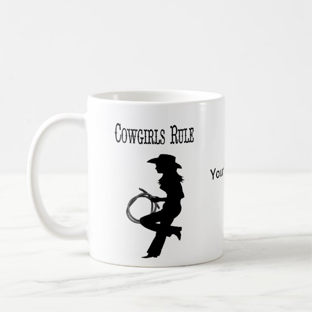 Caneca De Café Copo de café da regra das vaqueiras (Esquerda)