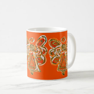 Caneca De Café Copo de Café Personalizado do Angel Orange Guardia