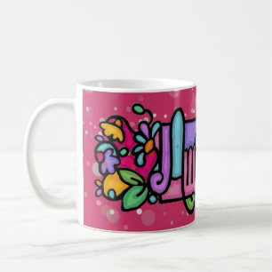 Caneca De Café Copo de café pintado costume de AMANDA. PK. Ponto