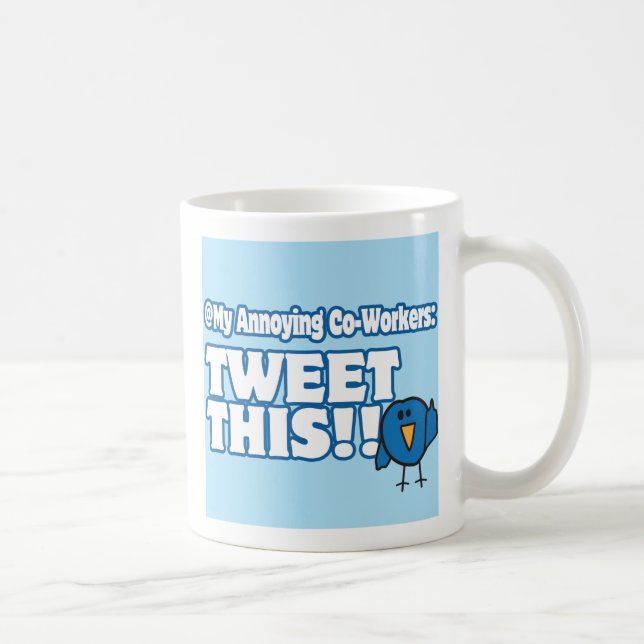 Caneca De Café copo de café tweet this (Direita)