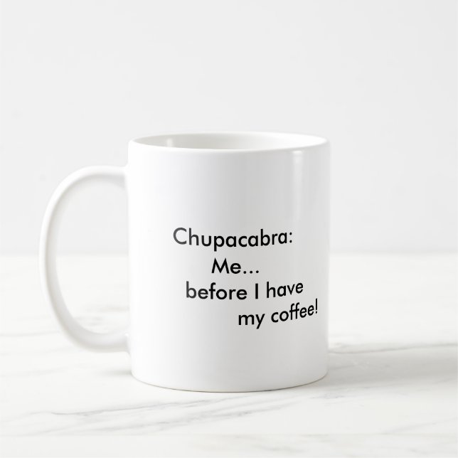 Caneca De Café Copo de Chupracabra (Esquerda)