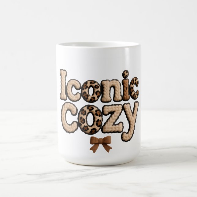 Caneca De Café Copo de estilo de lã falsa para mães icônicas – P (Centro)