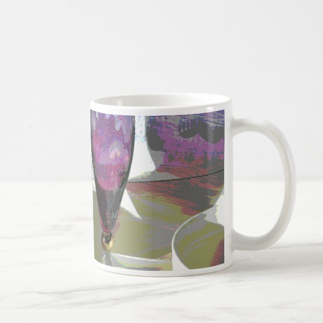 Caneca De Café Copo de Flûte Roxo com Sombra (Direita)
