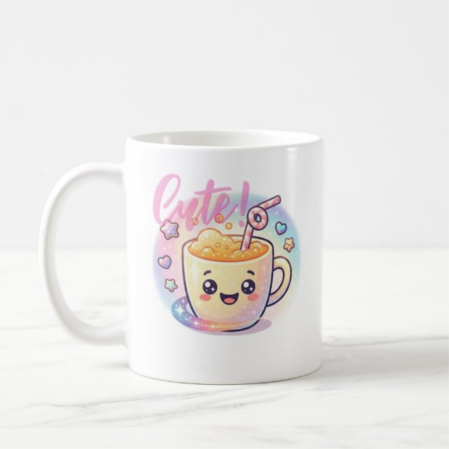 Caneca De Café copo de suco sorridente (Esquerda)