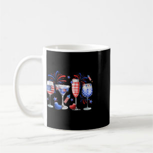 Caneca De Café Copo de Vinho Engraçado Vermelho Branco Azul Fogos