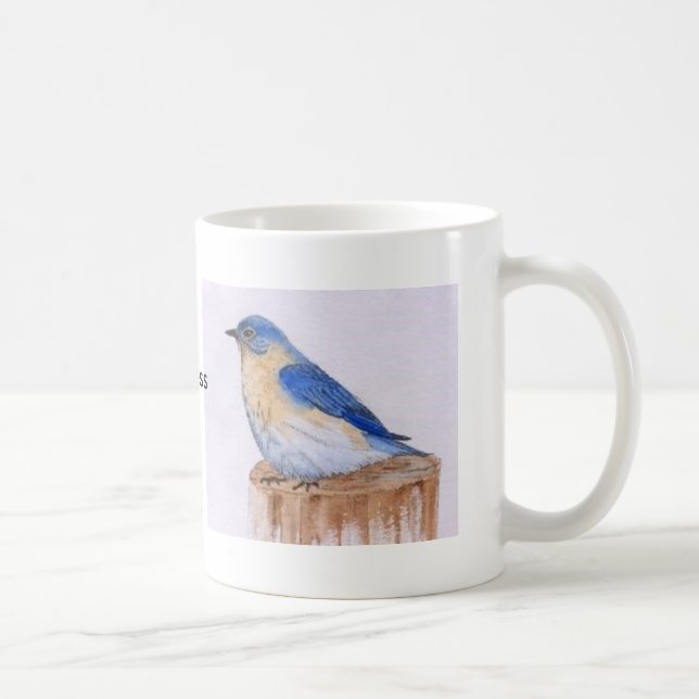 Caneca De Café Copo do Bluebird da felicidade (Direita)