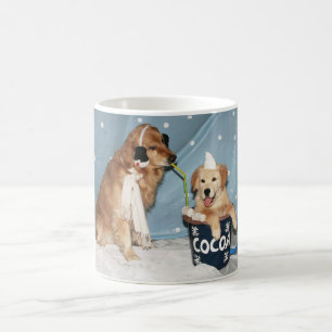 Caneca De Café Copo do golden retriever do cacau