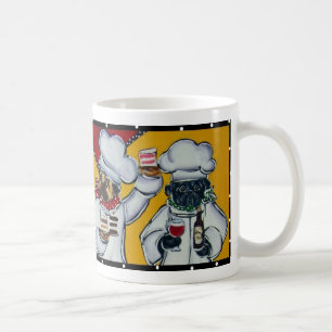 Caneca De Café Copo do Pug Chef de Café