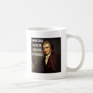 Caneca De Café Copo do senso comum de Thomas Paine