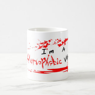 Caneca De Café Copo do vampiro de Hemophobic