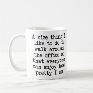 Caneca De Café Copo Engraçado Humor de Escritório Bonito e Bonito