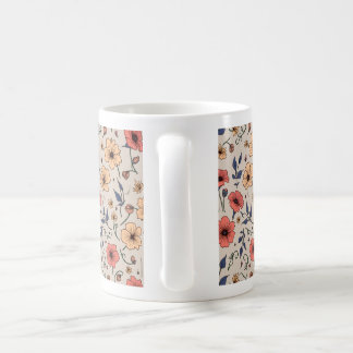 Caneca De Café copo floral
