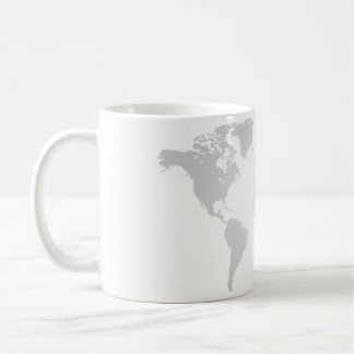 Caneca De Café Copo - globo, mapa do mundo